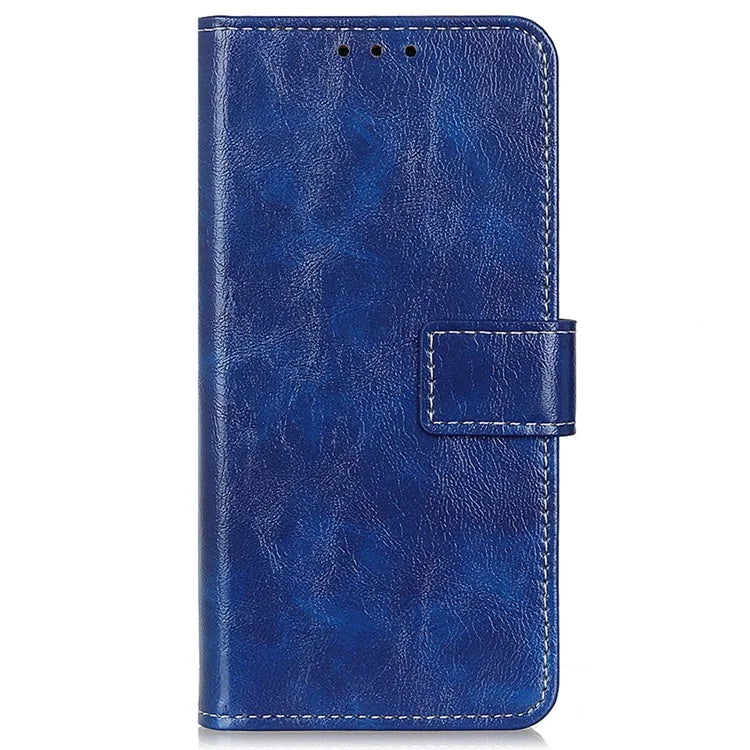 For Samsung Galaxy A35 5G Leather Case Stand PU Leather Crazy Horse Texture Phone Cover
