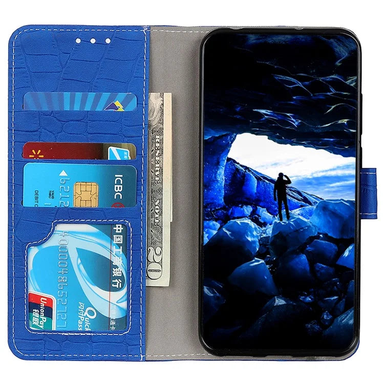 For Samsung Galaxy A35 5G PU Leather Case Crocodile Texture Phone Wallet Cover Stand
