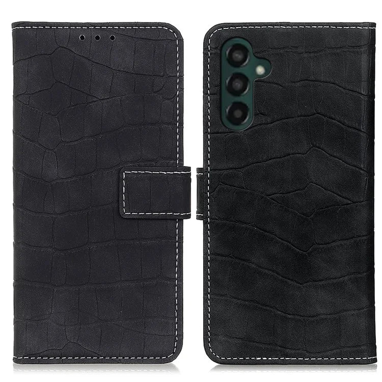 For Samsung Galaxy A35 5G PU Leather Case Crocodile Texture Phone Wallet Cover Stand