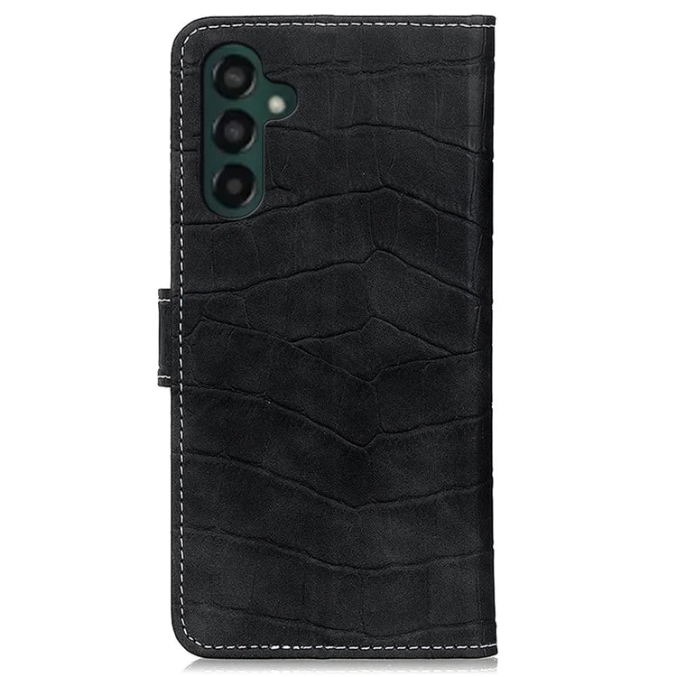 For Samsung Galaxy A35 5G PU Leather Case Crocodile Texture Phone Wallet Cover Stand