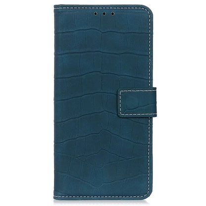For Samsung Galaxy A35 5G PU Leather Case Crocodile Texture Phone Wallet Cover Standish Green