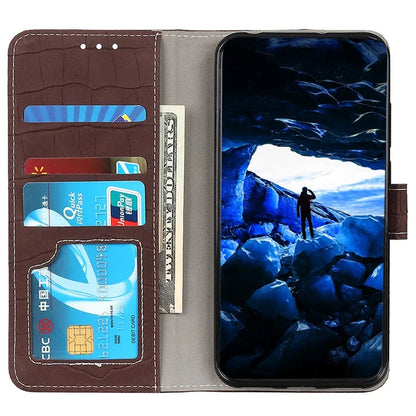 For Samsung Galaxy A35 5G PU Leather Case Crocodile Texture Phone Wallet Cover Stand