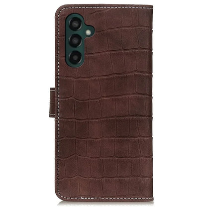 For Samsung Galaxy A35 5G PU Leather Case Crocodile Texture Phone Wallet Cover Stand