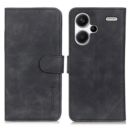 KHAZNEH For Xiaomi Redmi Note 13 Pro+ 5G Stand Case PU Leather Retro Cell Phone Cover