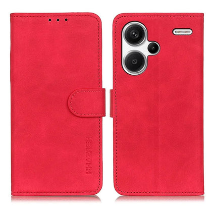 KHAZNEH For Xiaomi Redmi Note 13 Pro+ 5G Stand Case PU Leather Retro Cell Phone Cover