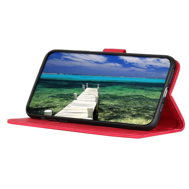 KHAZNEH For Xiaomi Redmi Note 13 Pro+ 5G Stand Case PU Leather Retro Cell Phone Cover