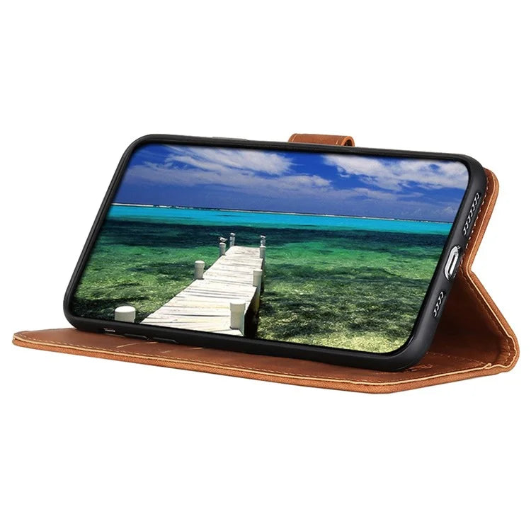 KHAZNEH For Xiaomi Redmi Note 13 Pro+ 5G Stand Case PU Leather Retro Cell Phone Cover