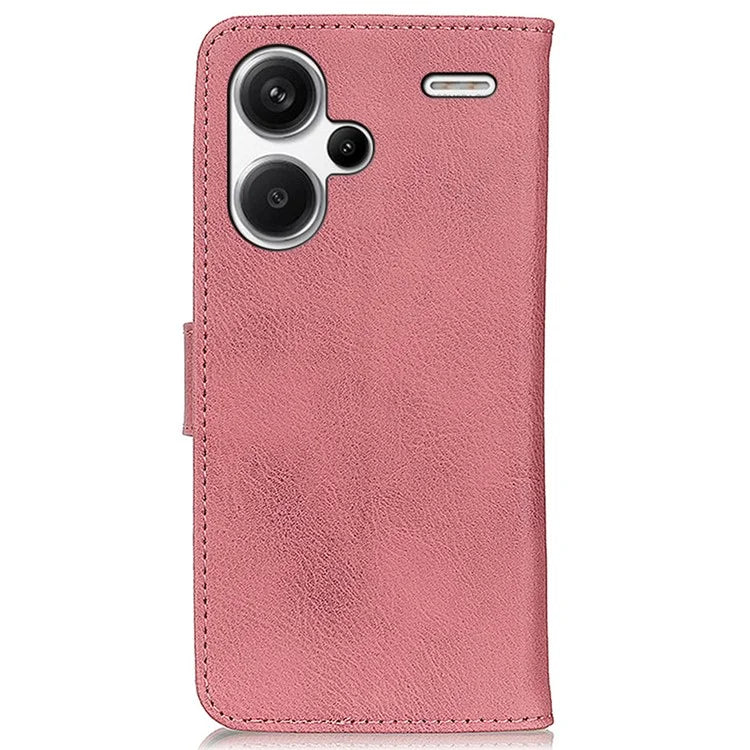KHAZNEH For Xiaomi Redmi Note 13 Pro+ 5G Cell Phone Cases Cowhide Texture Stand Wallet Cover