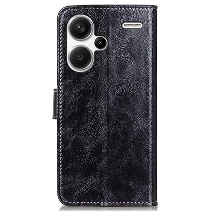 For Xiaomi Redmi Note 13 Pro+ 5G Cell Phone Case PU Leather Crazy Horse Texture Wallet Cover