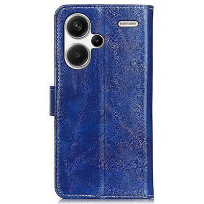 For Xiaomi Redmi Note 13 Pro+ 5G Cell Phone Case PU Leather Crazy Horse Texture Wallet Cover