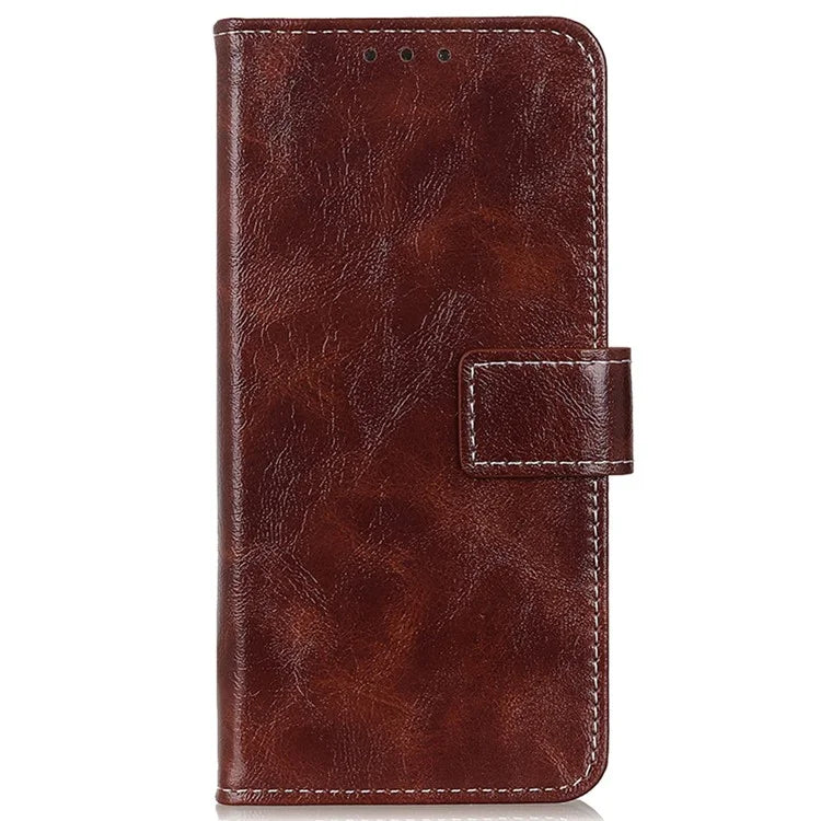 For Xiaomi Redmi Note 13 Pro+ 5G Cell Phone Case PU Leather Crazy Horse Texture Wallet Cover