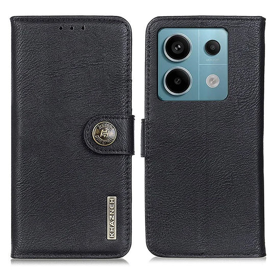 KHAZNEH For Xiaomi Redmi Note 13 Pro 5G / Poco X6 5G Cell Phone Cases Cowhide Texture Wallet Cover
