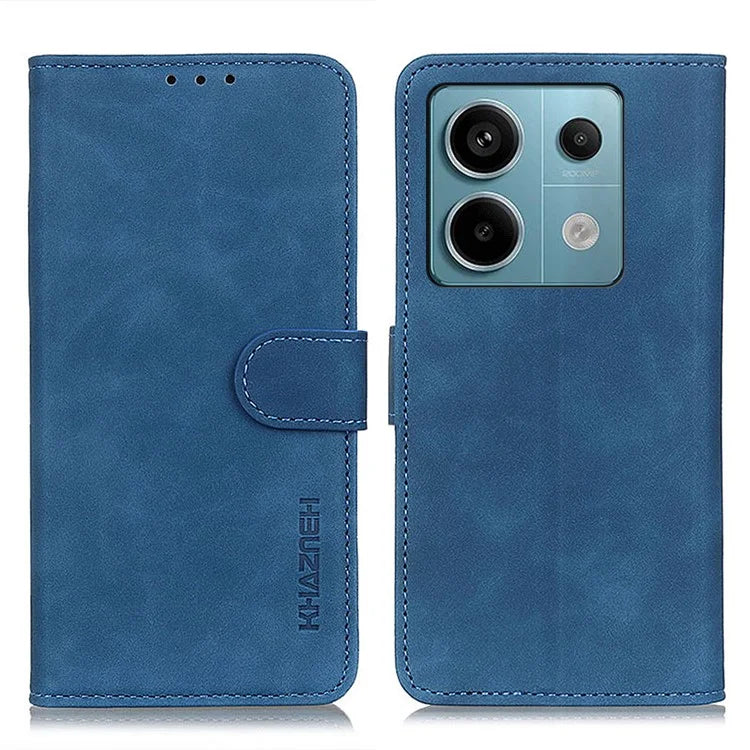 KHAZNEH For Xiaomi Redmi Note 13 Pro 5G / Poco X6 5G Case Retro PU Leather Cell Phone Cover
