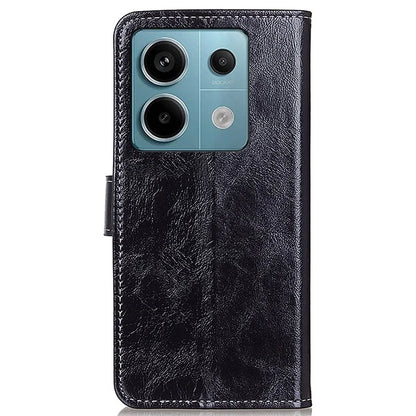 For Xiaomi Redmi Note 13 Pro 5G / Poco X6 5G Cell Phone Case Folio Flip Crazy Horse Texture Leather Cover