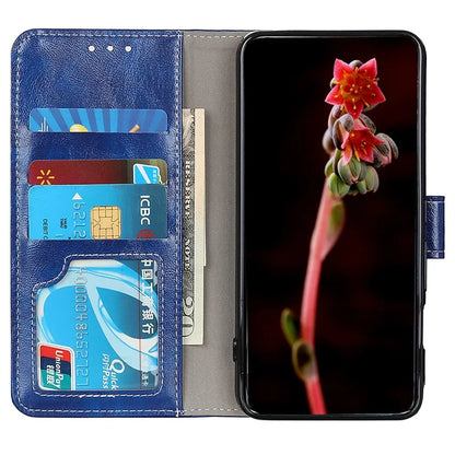 For Xiaomi Redmi Note 13 Pro 5G / Poco X6 5G Cell Phone Case Folio Flip Crazy Horse Texture Leather Cover