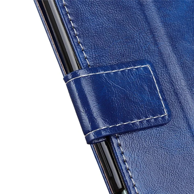For Xiaomi Redmi Note 13 Pro 5G / Poco X6 5G Cell Phone Case Folio Flip Crazy Horse Texture Leather Cover