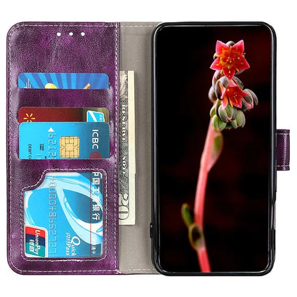 For Xiaomi Redmi Note 13 Pro 5G / Poco X6 5G Cell Phone Case Folio Flip Crazy Horse Texture Leather Cover
