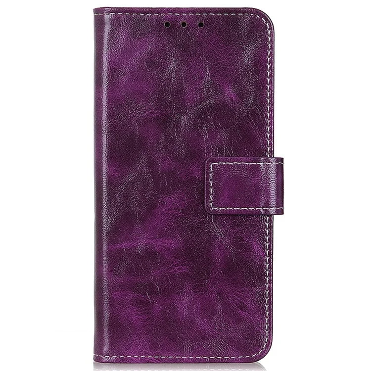 For Xiaomi Redmi Note 13 Pro 5G / Poco X6 5G Cell Phone Case Folio Flip Crazy Horse Texture Leather Cover