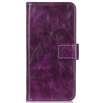 For Xiaomi Redmi Note 13 Pro 5G / Poco X6 5G Cell Phone Case Folio Flip Crazy Horse Texture Leather Cover