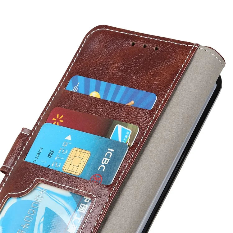 For Xiaomi Redmi Note 13 Pro 5G / Poco X6 5G Cell Phone Case Folio Flip Crazy Horse Texture Leather Cover
