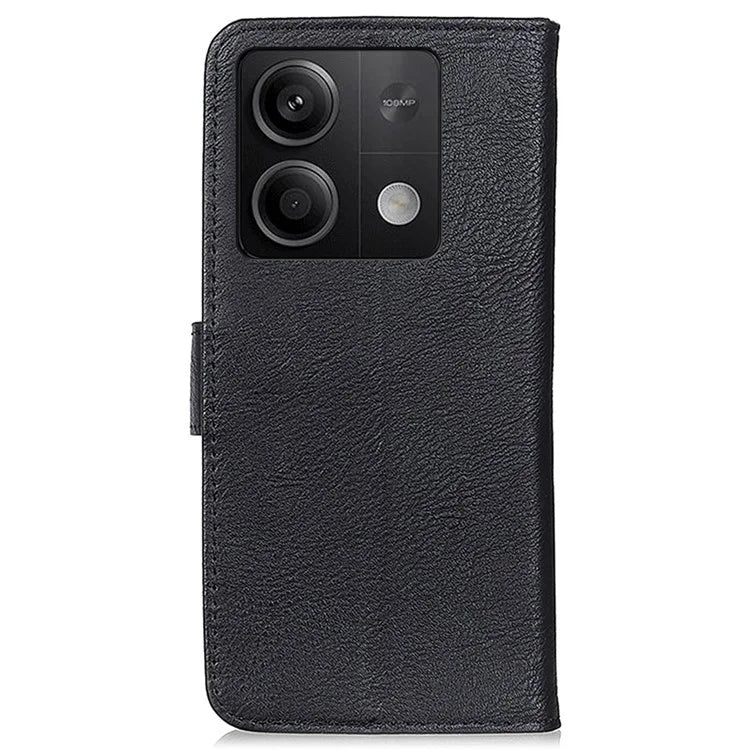 KHAZNEH For Xiaomi Redmi Note 13 5G Cowhide Texture Case Leather Phone Wallet Cover