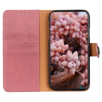 KHAZNEH For Xiaomi Redmi Note 13 5G Cowhide Texture Case Leather Phone Wallet Cover