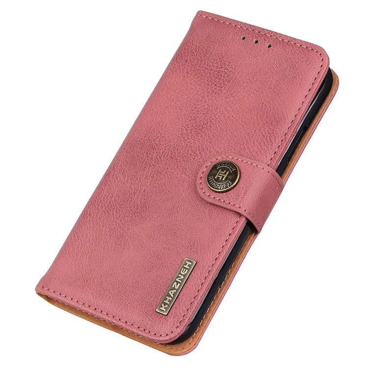 KHAZNEH For Xiaomi Redmi Note 13 5G Cowhide Texture Case Leather Phone Wallet Cover