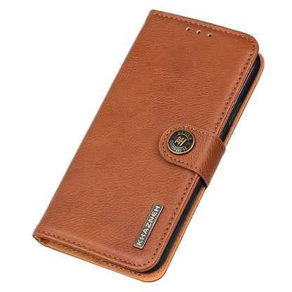 KHAZNEH For Xiaomi Redmi Note 13 5G Cowhide Texture Case Leather Phone Wallet Cover