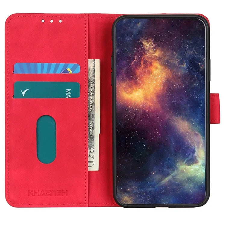 KHAZNEH For Xiaomi Redmi Note 13 5G Case Retro PU Leather Smart Phone Stand Cover
