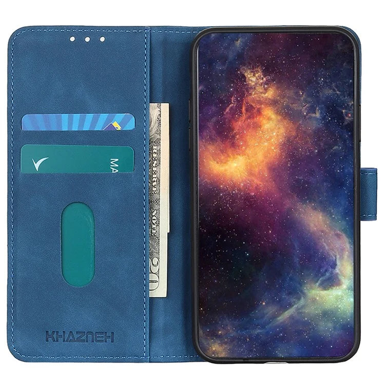 KHAZNEH For Xiaomi Redmi Note 13 5G Case Retro PU Leather Smart Phone Stand Cover
