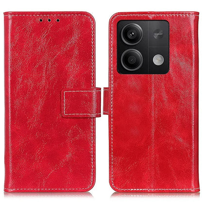 For Xiaomi Redmi Note 13 5G Case PU Leather Crazy Horse Texture Mobile Phone Wallet Cover