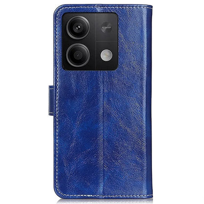 For Xiaomi Redmi Note 13 5G Case PU Leather Crazy Horse Texture Mobile Phone Wallet Cover