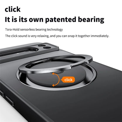 For Google Pixel 8 Phone Case Ring Kickstand TPU+Acrylic Cover Compatible with MagSafe