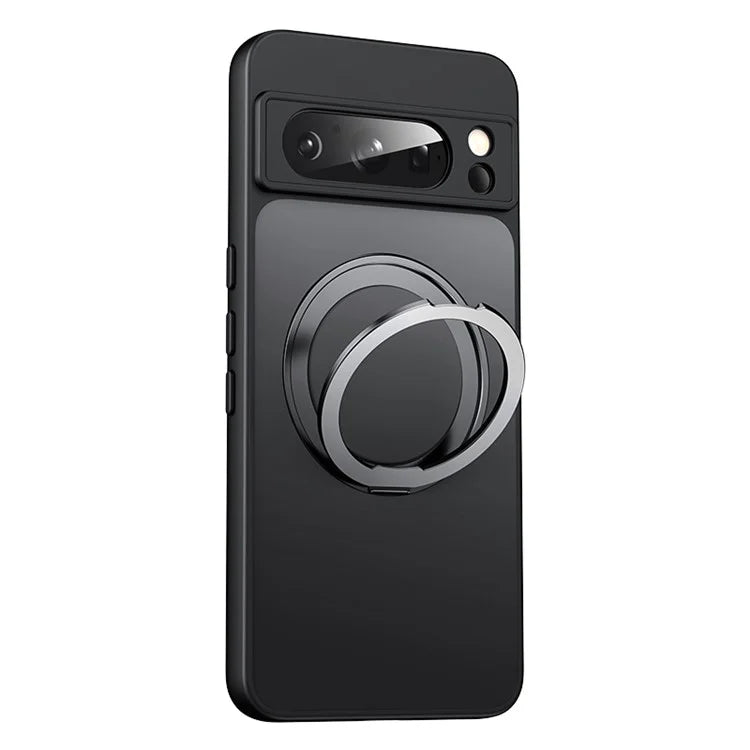 For Google Pixel 8 Pro Case Compatible with MagSafe Ring Kickstand TPU+Acrylic Back Cover