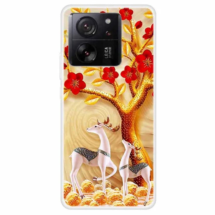 For Xiaomi 13T  /  13T Pro  /  Redmi K60 Ultra TPU Case Pattern Printing Phone Protective Cover
