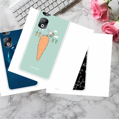 For Honor 90 Pro Case TPU Phone Back Cover Protector with Pattern Printing