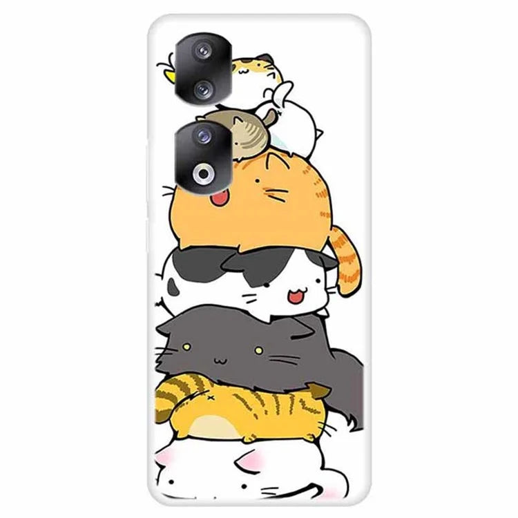 For Honor 90 Pro Case TPU Phone Back Cover Protector with Pattern Printing