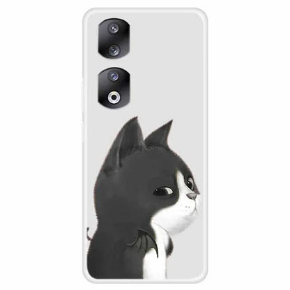 For Honor 90 Pro Case TPU Phone Back Cover Protector with Pattern Printing