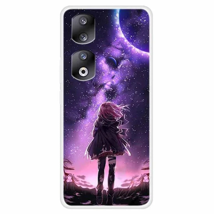 For Honor 90 Pro TPU Case Pattern Printing Shockproof Mobile Phone Back Cover