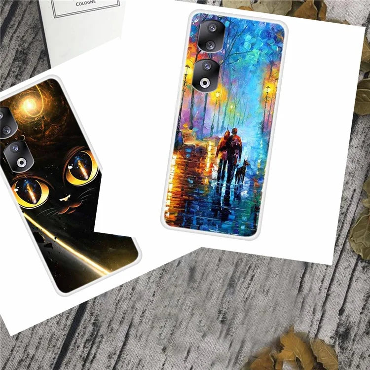 For Honor 90 Pro TPU Case Pattern Printing Shockproof Mobile Phone Back Cover