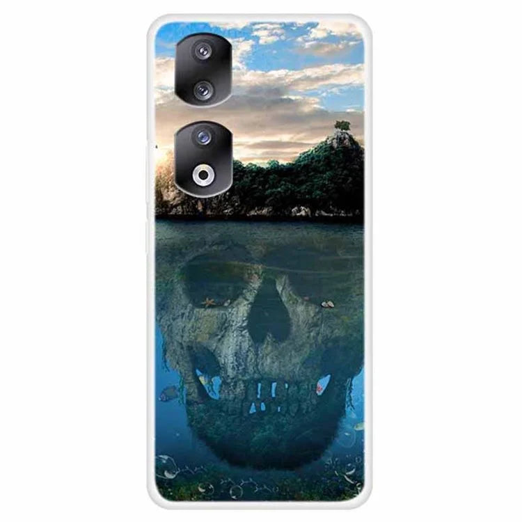 For Honor 90 Pro TPU Case Pattern Printing Shockproof Mobile Phone Back Cover