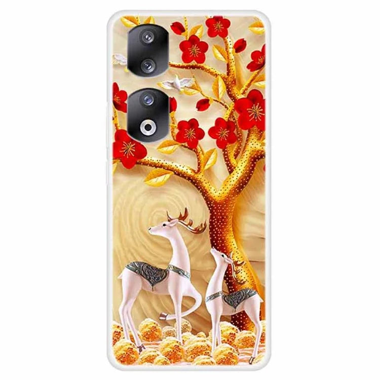 For Honor 90 Pro TPU Case Pattern Printing Shockproof Mobile Phone Back Cover