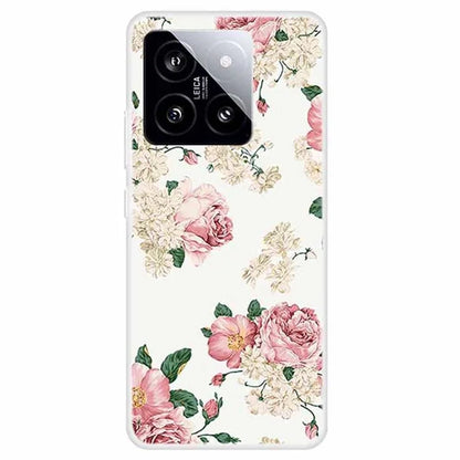 For Xiaomi 14 Case Pattern Printing Slim Anti-driop TPU Phone Protective Cover