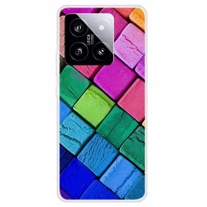 For Xiaomi 14 Case Pattern Printing Slim Anti-driop TPU Phone Protective Cover