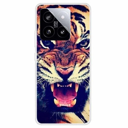 For Xiaomi 14 Case Pattern Printing Slim Anti-driop TPU Phone Protective Cover