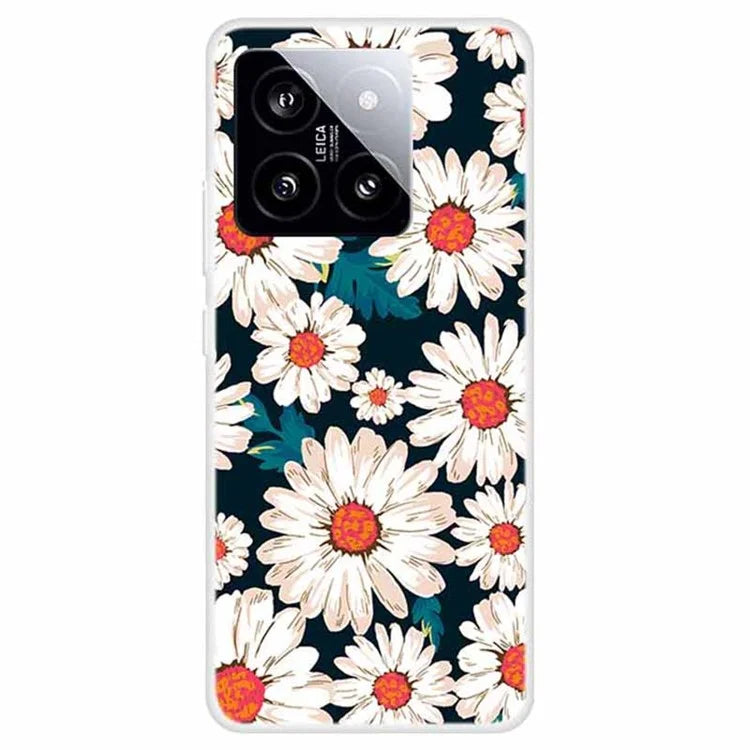 For Xiaomi 14 Case Pattern Printing Slim Anti-driop TPU Phone Protective Cover