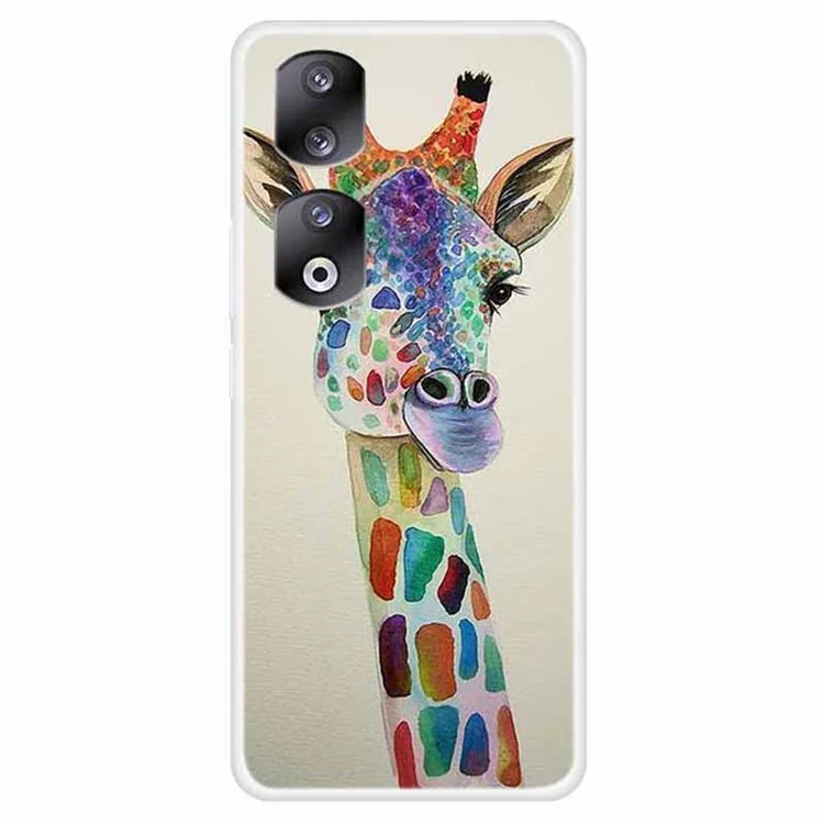 For Honor 90 Pro Phone Case Pattern Printing Shockproof TPU Mobile Phone Cover Case