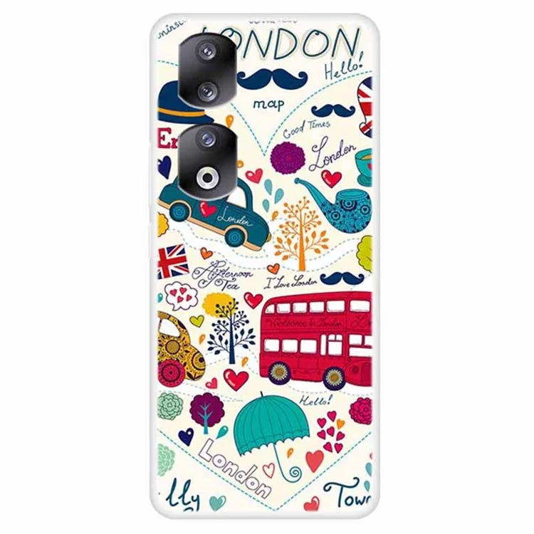 For Honor 90 Pro Phone Case Pattern Printing Shockproof TPU Mobile Phone Cover Case