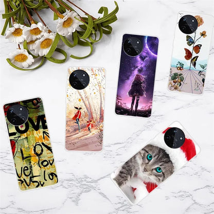 For Realme 11 4G (159.9x73.3x7.95mm) Back Cover Pattern Printing TPU Mobile Phone Protective Case