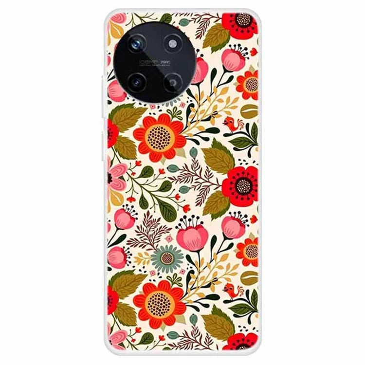 For Realme 11 4G (159.9x73.3x7.95mm) Back Cover Pattern Printing TPU Mobile Phone Protective Case